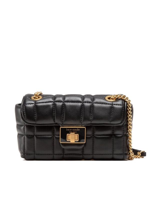 Kate Spade Kate Spade Дамска чанта Evelyn Quilted Leatcher Small S K8932 Черен