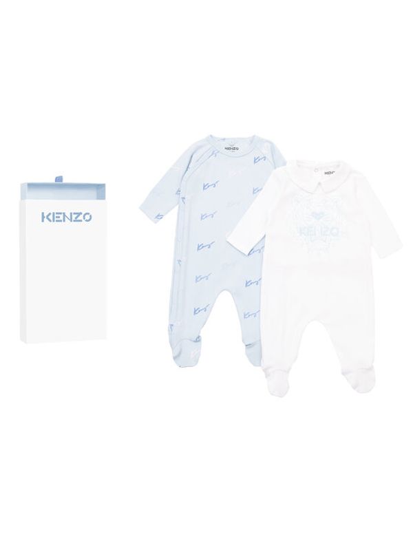 Kenzo Kids Kenzo Kids 2 чифта бебешки гащеризони със стъпала K98084 Цветен