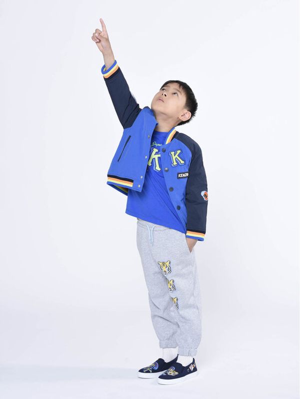 Kenzo Kids Kenzo Kids Долнище анцуг K24289 S Сив Regular Fit