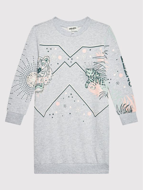 Kenzo Kids Kenzo Kids Ежедневна рокля K12048 Сив Regular Fit