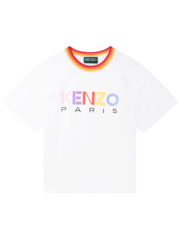 Kenzo Kids Kenzo Kids Тишърт K15630 S Бял Regular Fit