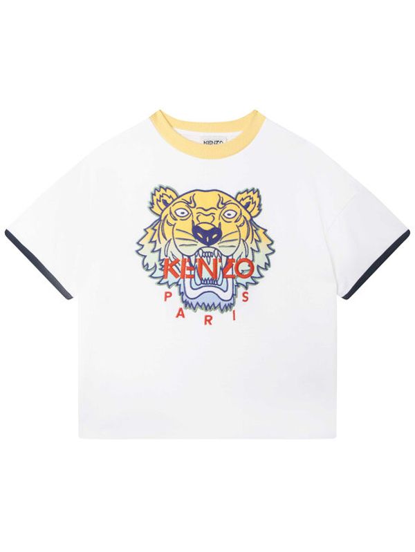 Kenzo Kids Kenzo Kids Тишърт K25802 S Бял Regular Fit