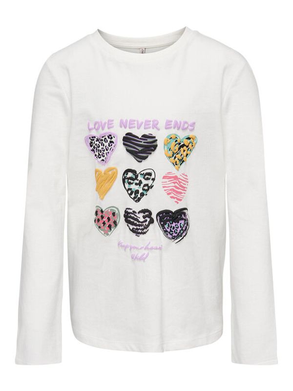 Kids ONLY Kids ONLY Блуза Hollie 15275495 Бял Regular Fit
