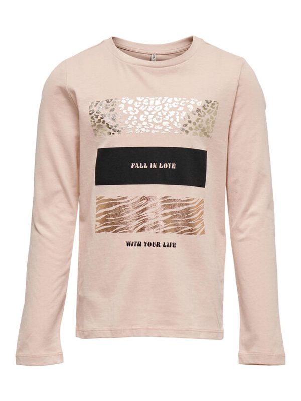 Kids ONLY Kids ONLY Блуза Linsa 15279218 Розов Regular Fit