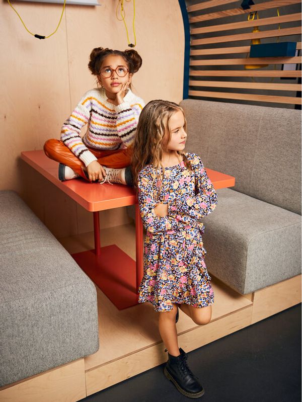 Kids ONLY Kids ONLY Ежедневна рокля Lino 15276340 Цветен Regular Fit