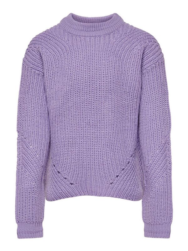 Kids ONLY Kids ONLY Пуловер Girley 15194949 Виолетов Regular Fit