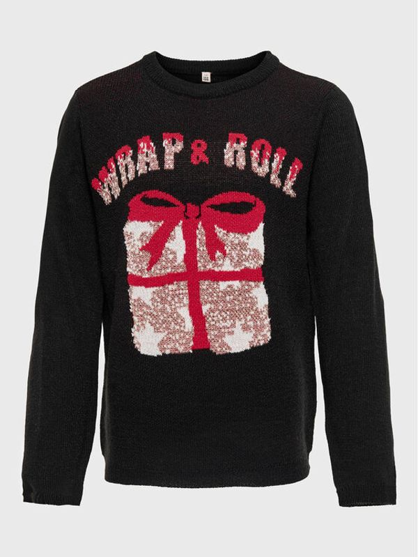 Kids ONLY Kids ONLY Пуловер Xmas Wrap 15273642 Тъмносин Regular Fit