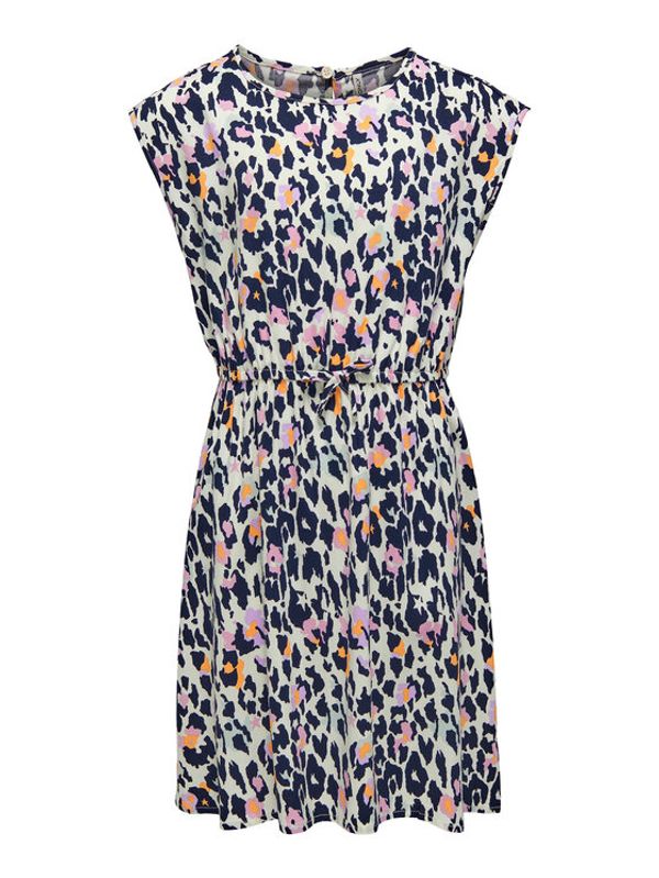 Kids ONLY Kids ONLY Рокля 15250888 Бял Regular Fit