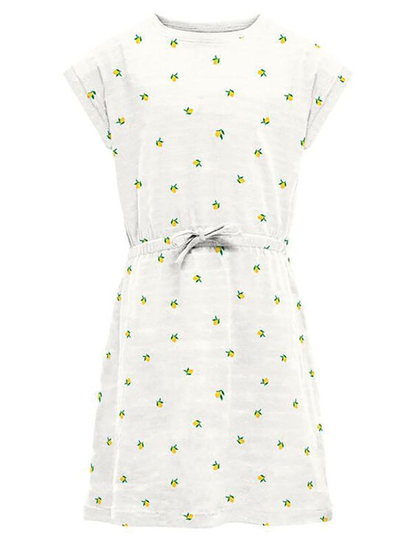 Kids ONLY Kids ONLY Рокля 15292993 Бял Regular Fit
