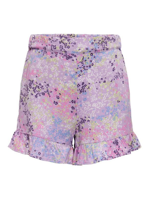Kids ONLY Kids ONLY Шорти от плат 15296803 Виолетов Loose Fit