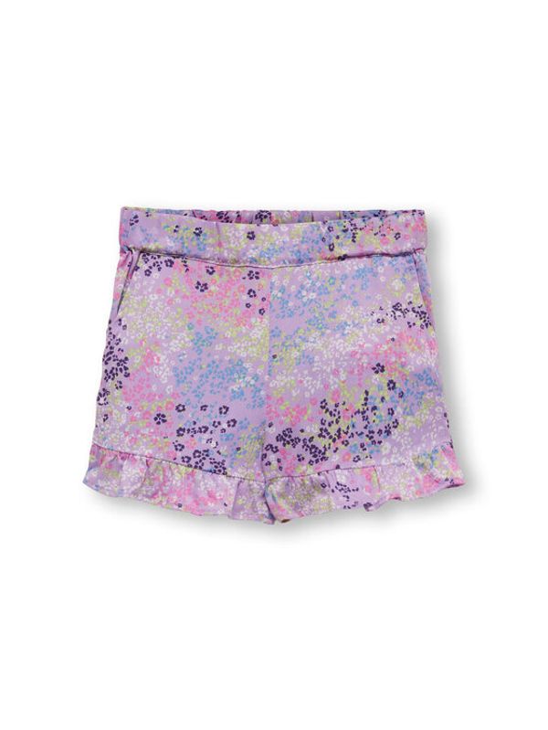 Kids ONLY Kids ONLY Шорти от плат 15296806 Виолетов Loose Fit