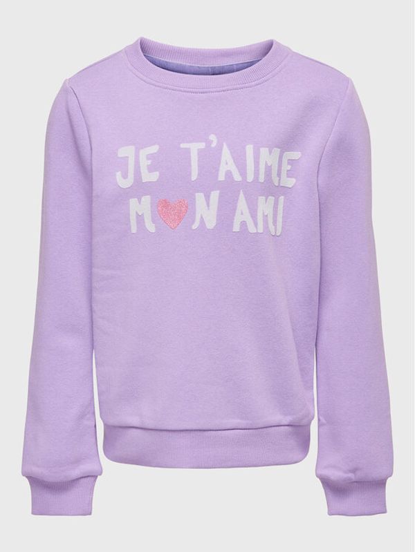 Kids ONLY Kids ONLY Суитшърт Benna 15271426 Виолетов Regular Fit