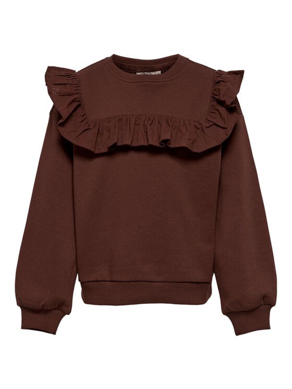 Kids ONLY Kids ONLY Суитшърт Felia 15275359 Кафяв Regular Fit