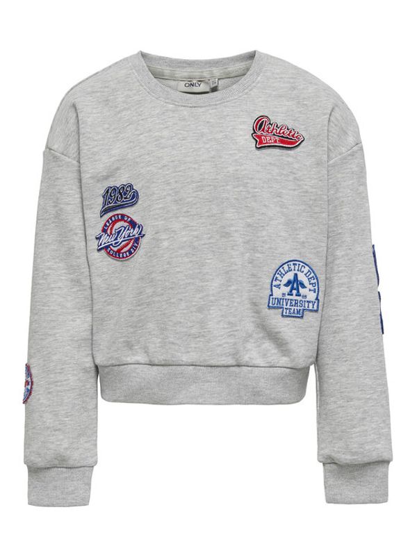 Kids ONLY Kids ONLY Суитшърт Fran 15269938 Сив Regular Fit