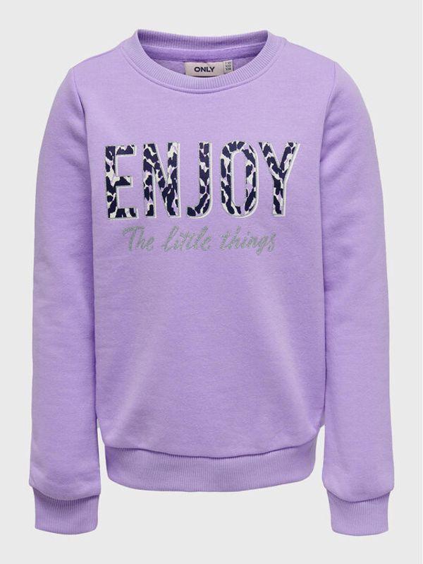 Kids ONLY Kids ONLY Суитшърт Lena 15287002 Виолетов Regular Fit