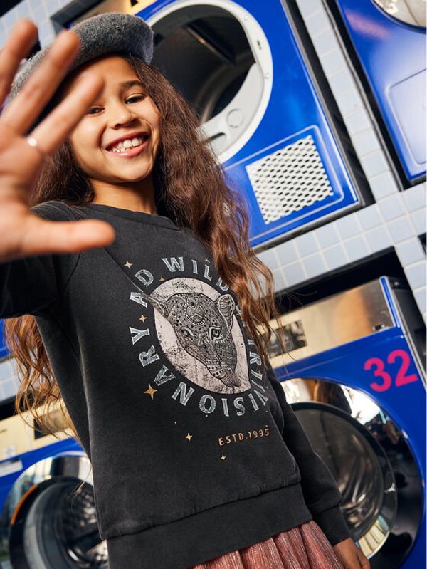 Kids ONLY Kids ONLY Суитшърт Lucinda 15279607 Черен Regular Fit