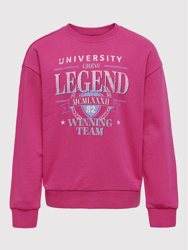 Kids ONLY Kids ONLY Суитшърт Luna 15271353 Розов Regular Fit