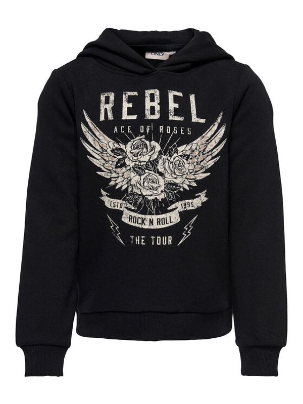 Kids ONLY Kids ONLY Суитшърт Nomi 15275726 Черен Regular Fit