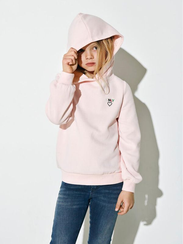 Kids ONLY Kids ONLY Суитшърт Noomi 15267765 Розов Regular Fit