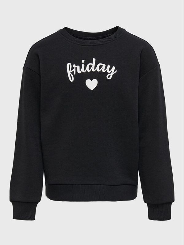Kids ONLY Kids ONLY Суитшърт Weekday 15271381 Черен Regular Fit