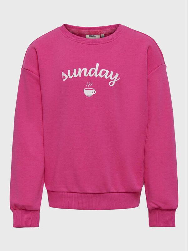 Kids ONLY Kids ONLY Суитшърт Weekday 15271381 Розов Regular Fit