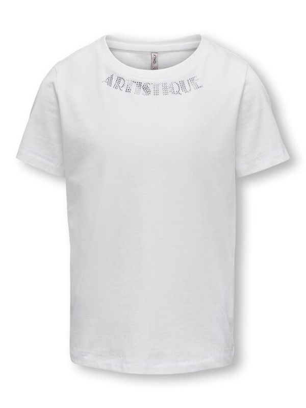 Kids ONLY Kids ONLY Тишърт 15282766 Бял Regular Fit