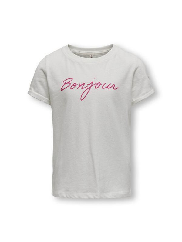 Kids ONLY Kids ONLY Тишърт 15283135 Бял Regular Fit