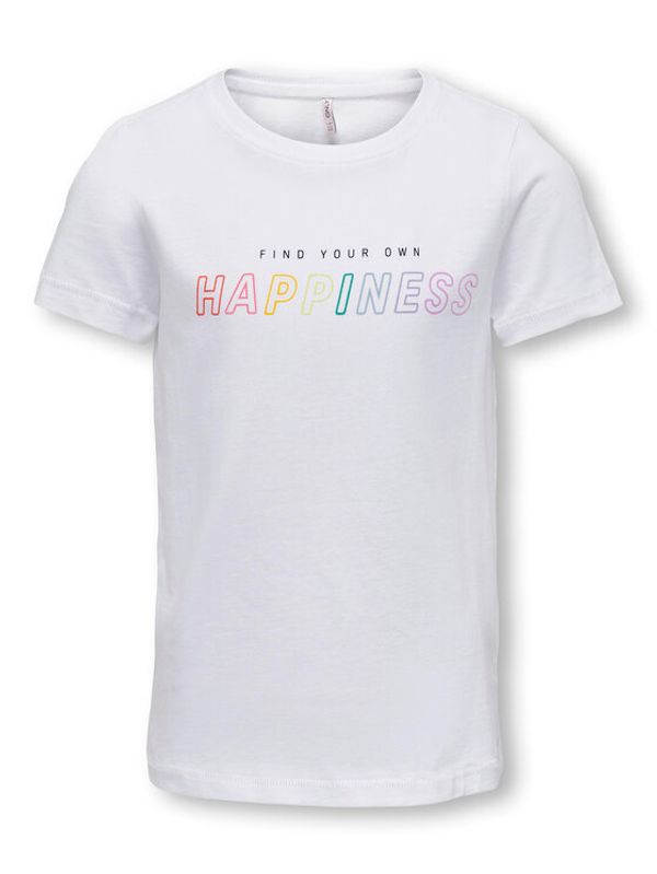 Kids ONLY Kids ONLY Тишърт 15286591 Бял Regular Fit