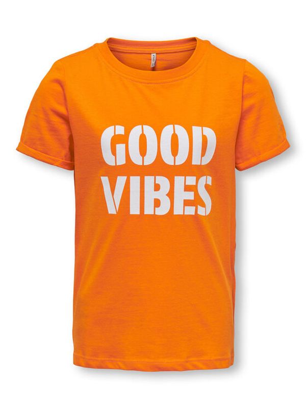 Kids ONLY Kids ONLY Тишърт 15286677 Оранжев Slim Fit