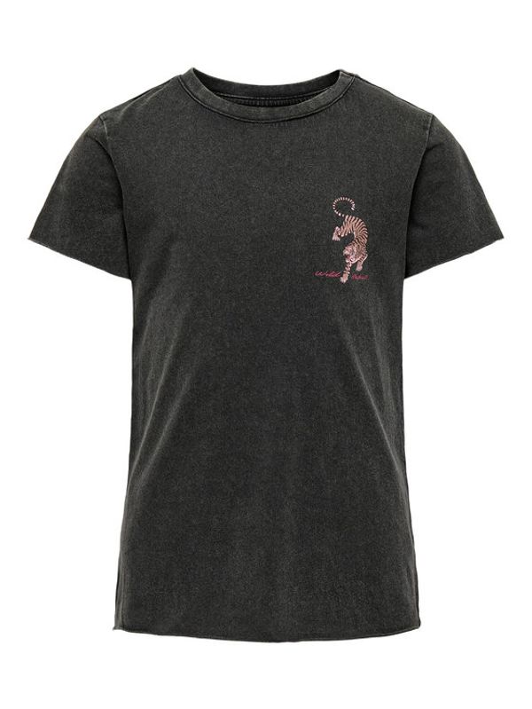 Kids ONLY Kids ONLY Тишърт 15292311 Черен Slim Fit