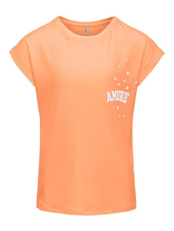 Kids ONLY Kids ONLY Тишърт 15292334 Оранжев Regular Fit