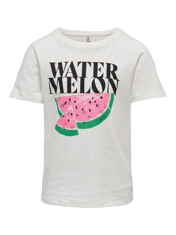 Kids ONLY Kids ONLY Тишърт 15296741 Бял Regular Fit