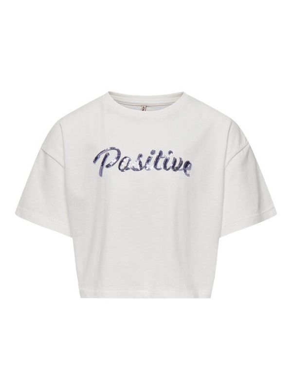 Kids ONLY Kids ONLY Тишърт 15296959 Бял Loose Fit