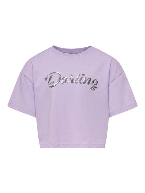 Kids ONLY Kids ONLY Тишърт 15296959 Виолетов Loose Fit