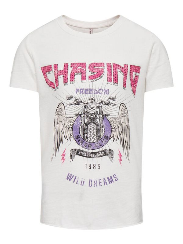 Kids ONLY Kids ONLY Тишърт 15296976 Бял Regular Fit