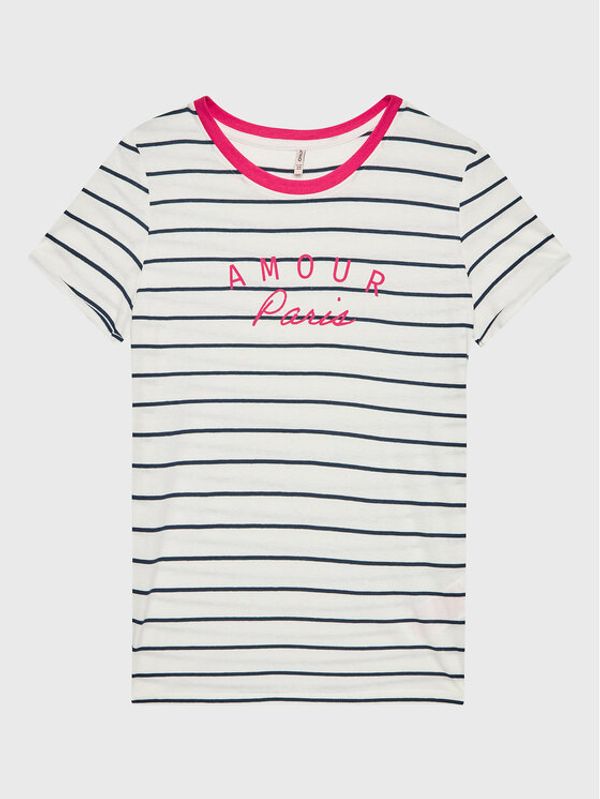 Kids ONLY Kids ONLY Тишърт Emma 15283135 Бял Regular Fit