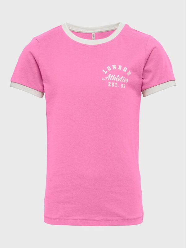 Kids ONLY Kids ONLY Тишърт Karen 15271471 Розов Slim Fit