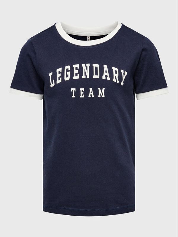 Kids ONLY Kids ONLY Тишърт Karen 15271471 Тъмносин Slim Fit