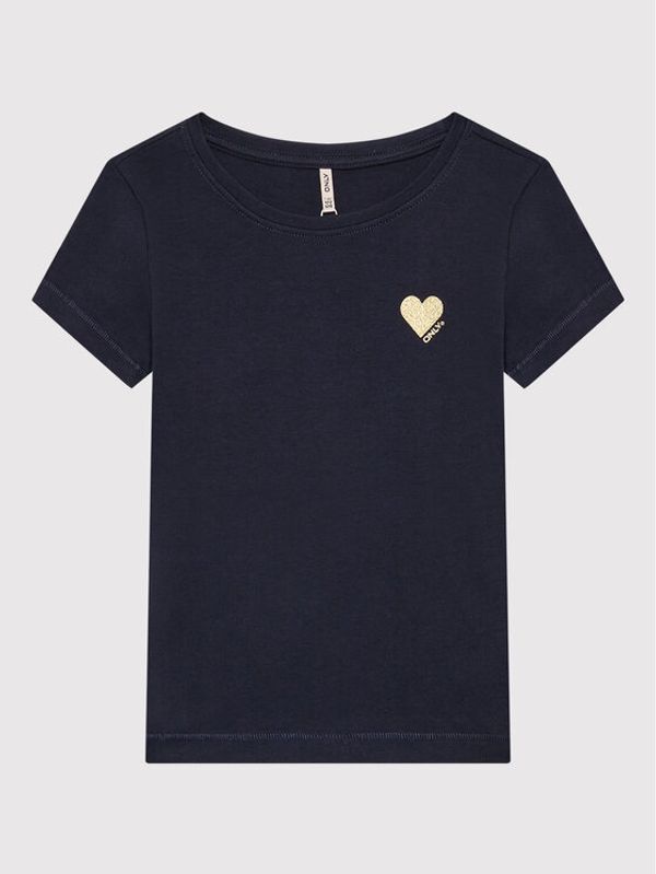 Kids ONLY Kids ONLY Тишърт Kita 15266481 Тъмносин Regular Fit