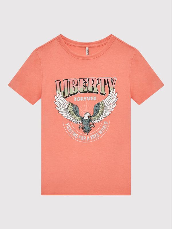 Kids ONLY Kids ONLY Тишърт Lucy 15266964 Розов Regular Fit