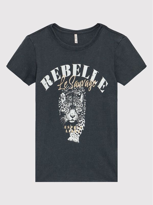 Kids ONLY Kids ONLY Тишърт Lucy 15271314 Черен Tight Fit