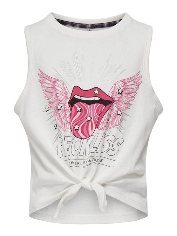 Kids ONLY Kids ONLY топ 15296704 Бял Regular Fit