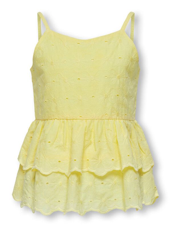 Kids ONLY Kids ONLY топ 15296968 Жълт Regular Fit