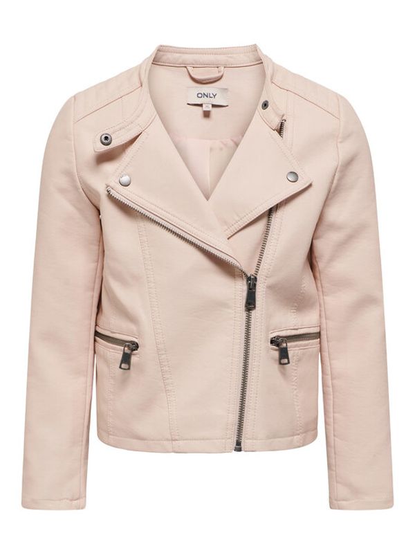 Kids ONLY Kids ONLY Яке от имитация на кожа 15198182 Розов Regular Fit