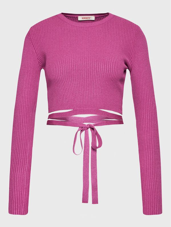 Kontatto Kontatto Блуза 3M7758 Розов Slim Fit