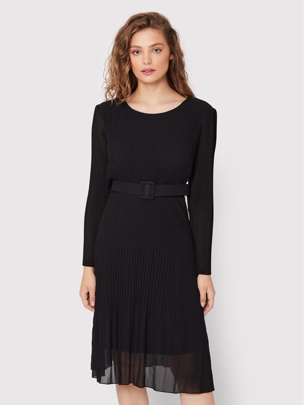 Kontatto Kontatto Ежедневна рокля GX405 Черен Regular Fit