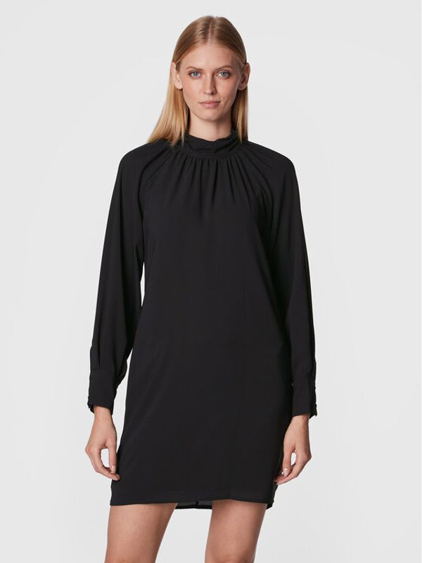 Kontatto Kontatto Ежедневна рокля MG4013 Черен Regular Fit