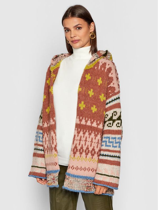 Kontatto Kontatto Кардиган 3M8391 Цветен Relaxed Fit