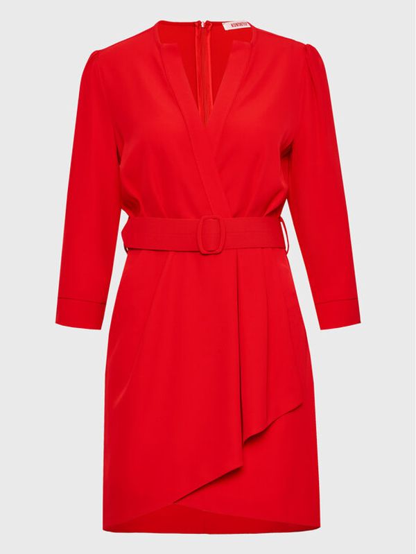 Kontatto Kontatto Коктейлна рокля NO1004 Червен Regular Fit