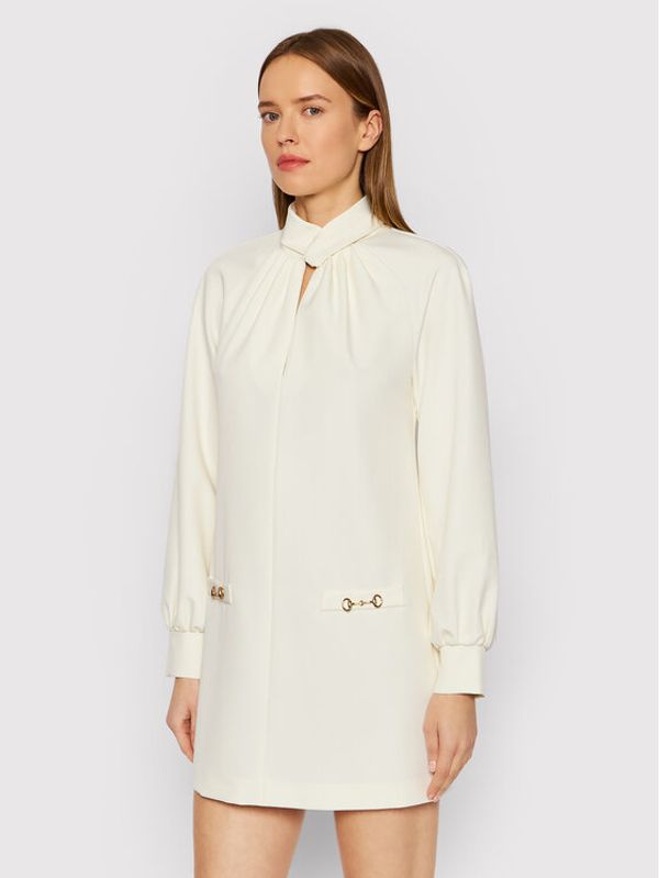 Kontatto Kontatto Коктейлна рокля NO170 Бежов Regular Fit